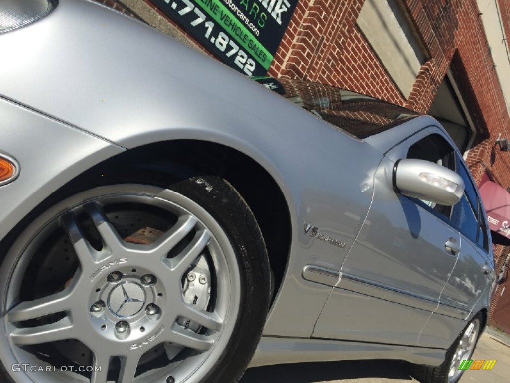 2003 C 32 AMG Sedan - Brilliant Silver Metallic / Charcoal photo #63