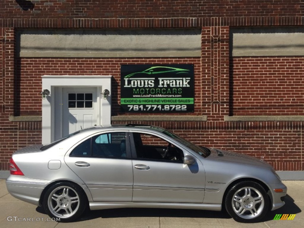 2003 C 32 AMG Sedan - Brilliant Silver Metallic / Charcoal photo #66