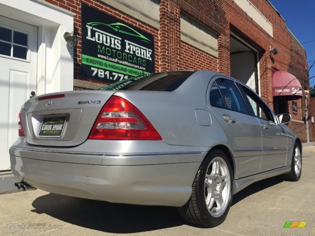 2003 C 32 AMG Sedan - Brilliant Silver Metallic / Charcoal photo #68