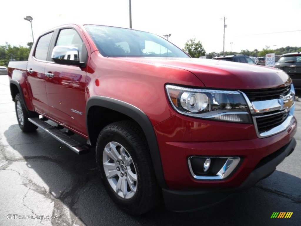 Red Rock Metallic 2016 Chevrolet Colorado LT Crew Cab 4x4 Exterior Photo #106377155