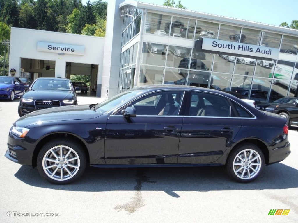2016 A4 2.0T Premium quattro - Moonlight Blue Metallic / Chestnut Brown photo #2