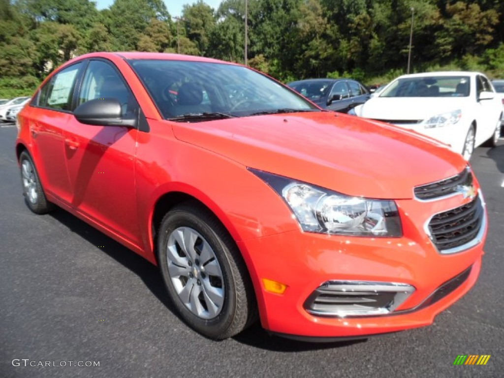 2016 Cruze Limited LS - Red Hot / Jet Black/Medium Titanium photo #3