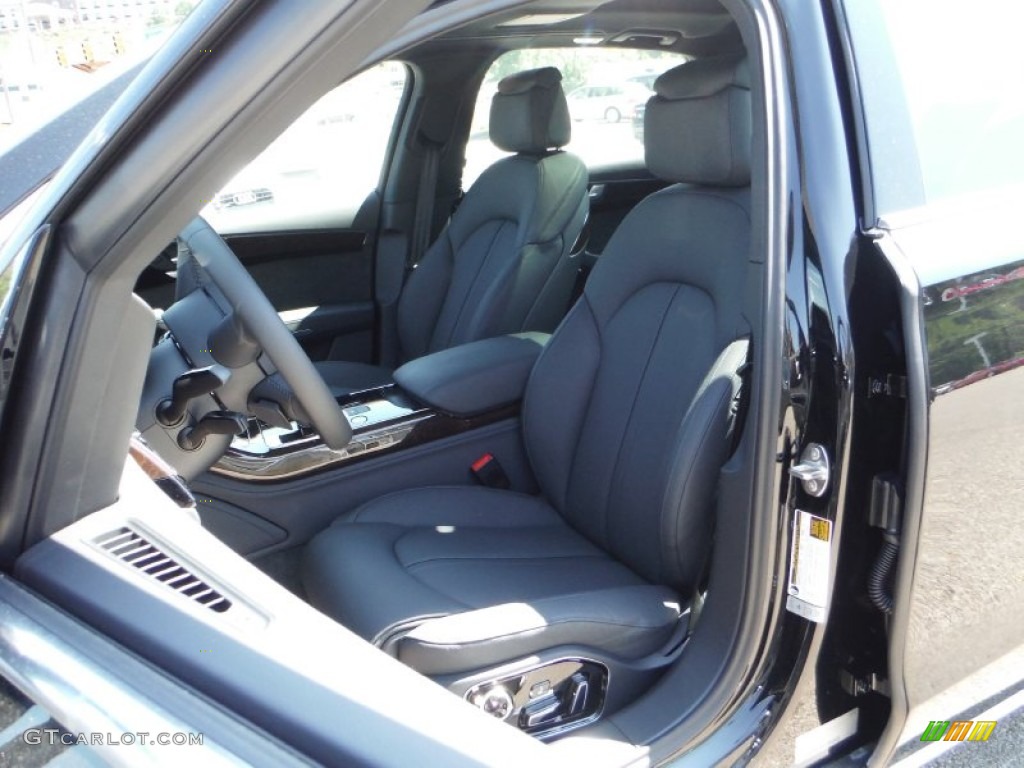 Black Interior 2016 Audi A8 L 3.0T quattro Photo #106378949