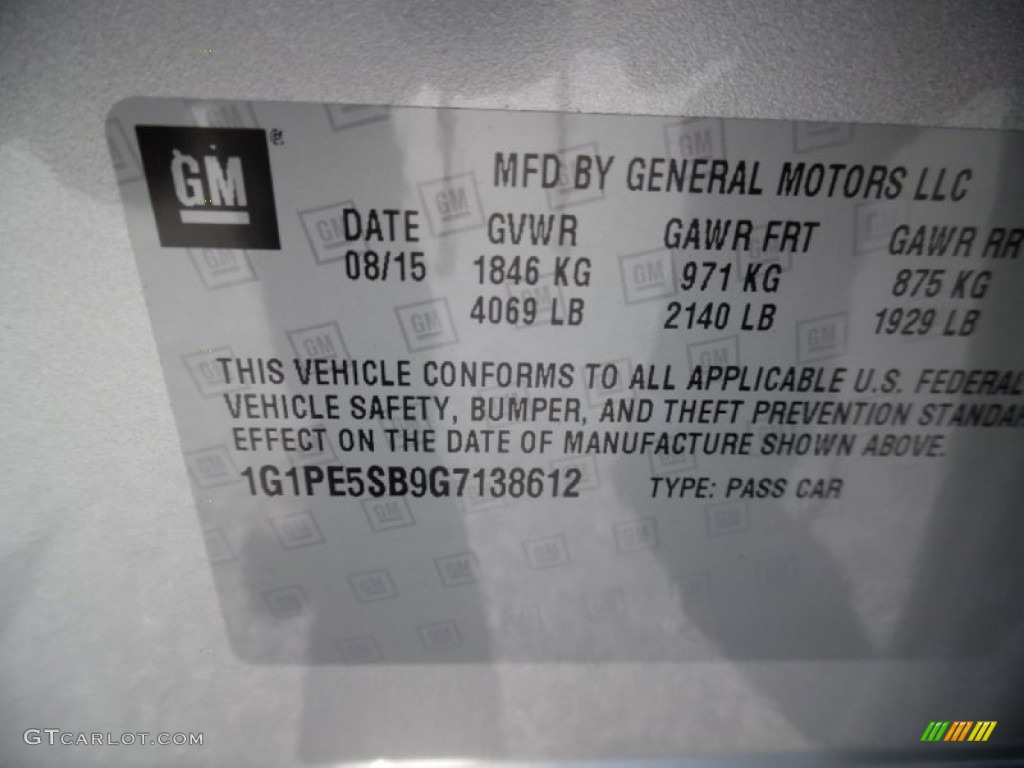 2016 Cruze Limited LT - Silver Ice Metallic / Jet Black photo #15