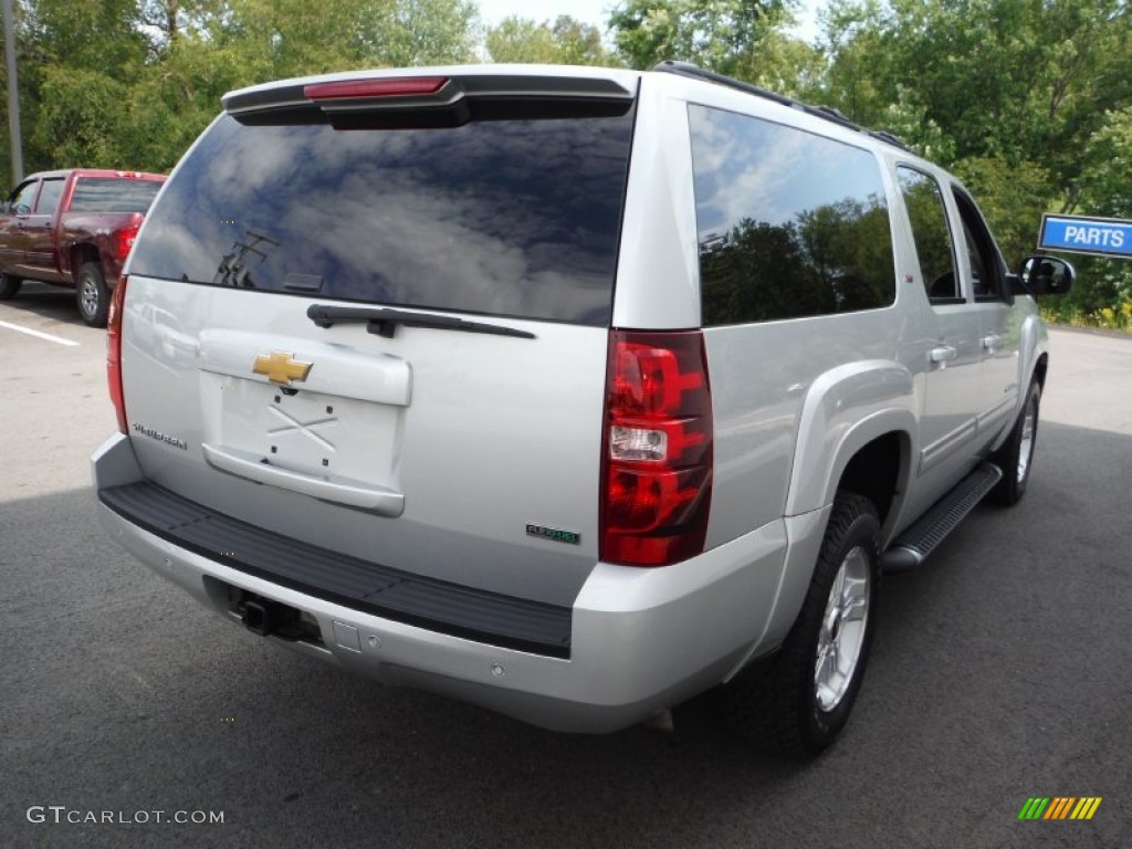 2011 Suburban LT 4x4 - Sheer Silver Metallic / Ebony photo #10