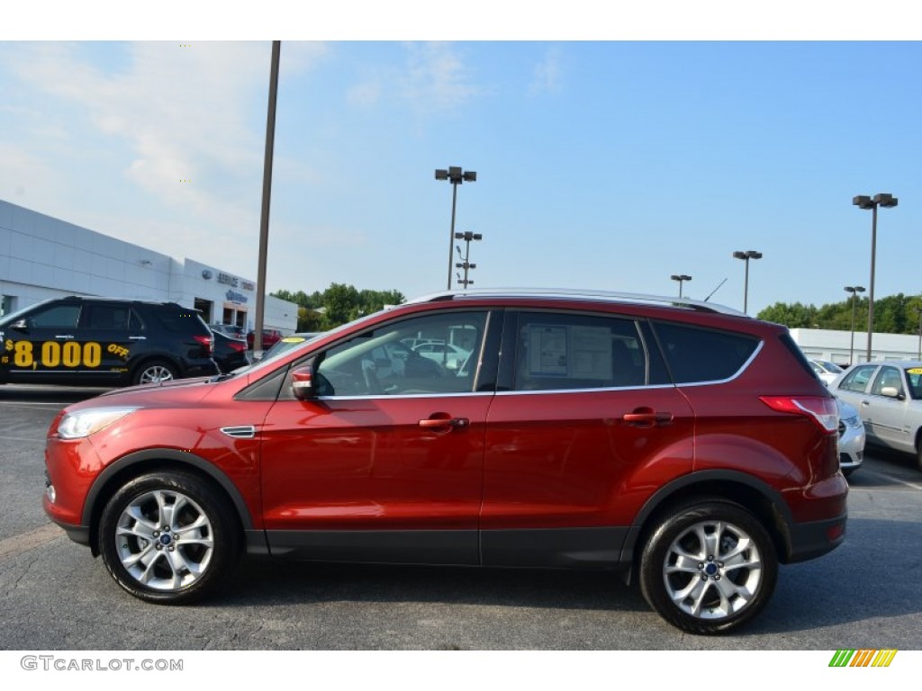 2014 Escape Titanium 1.6L EcoBoost - Sunset / Medium Light Stone photo #6