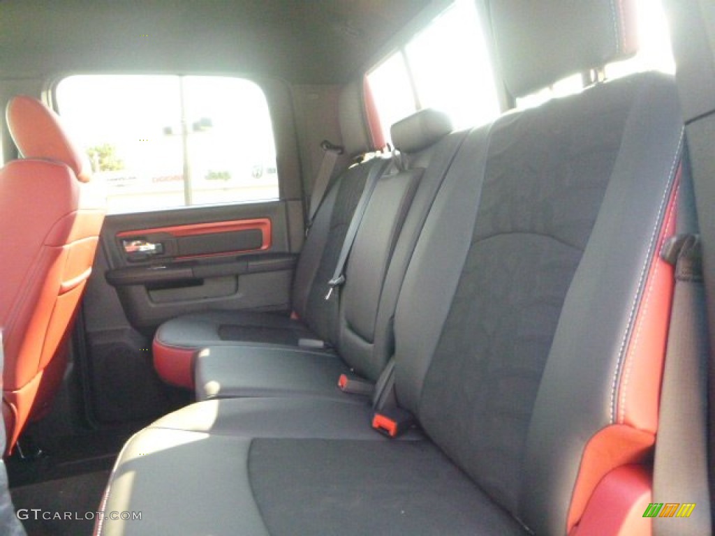 2015 1500 Rebel Crew Cab 4x4 - Black / Rebel Theme Red/Black photo #5