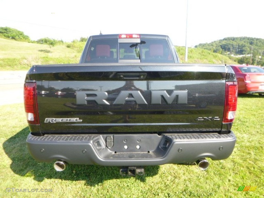 Black 2015 Ram 1500 Rebel Crew Cab 4x4 Exterior Photo #106383716