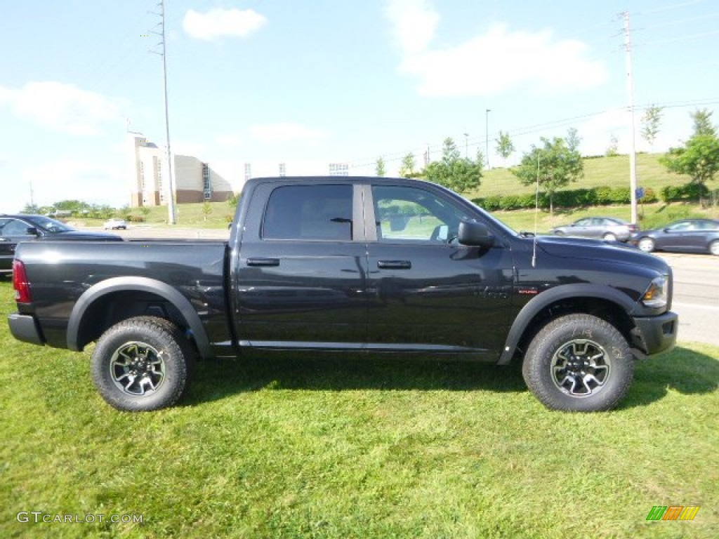 Black 2015 Ram 1500 Rebel Crew Cab 4x4 Exterior Photo #106383749
