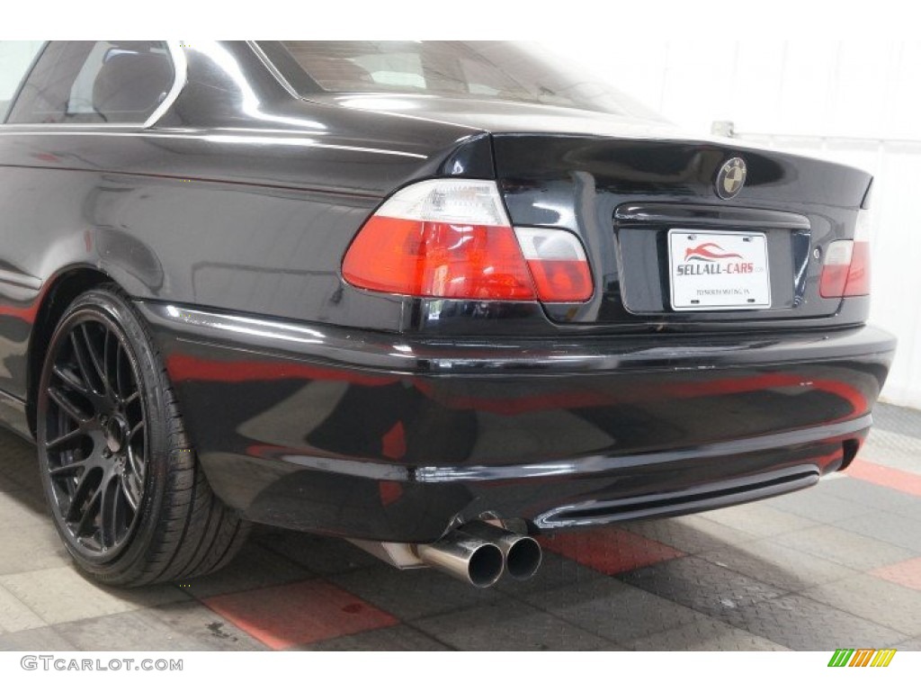 2002 3 Series 330i Coupe - Jet Black / Sand photo #54