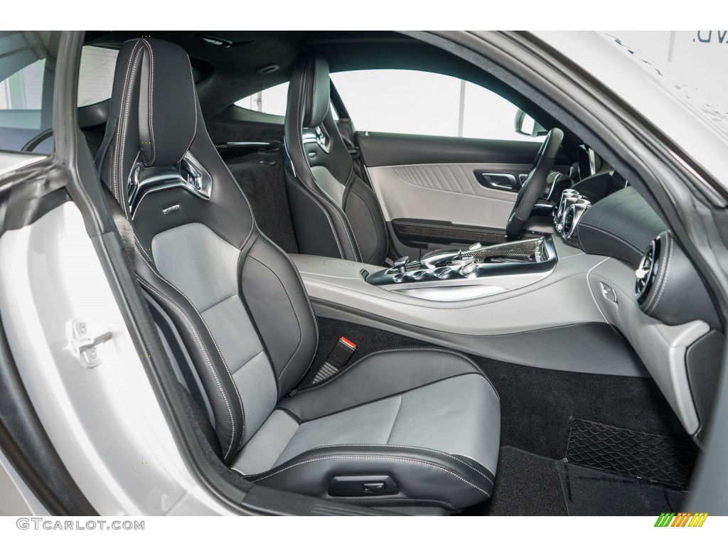 Silver Pearl/Black Interior 2016 Mercedes-Benz AMG GT S Coupe Photo #106389293