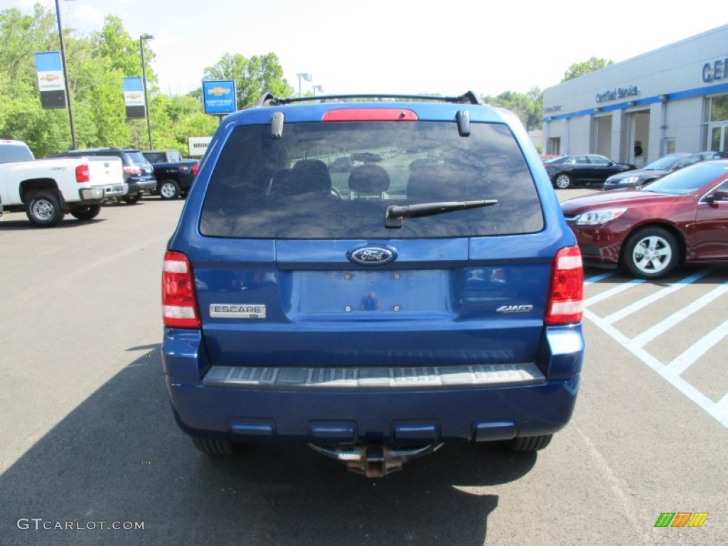 2008 Escape XLT V6 4WD - Vista Blue Metallic / Camel photo #7