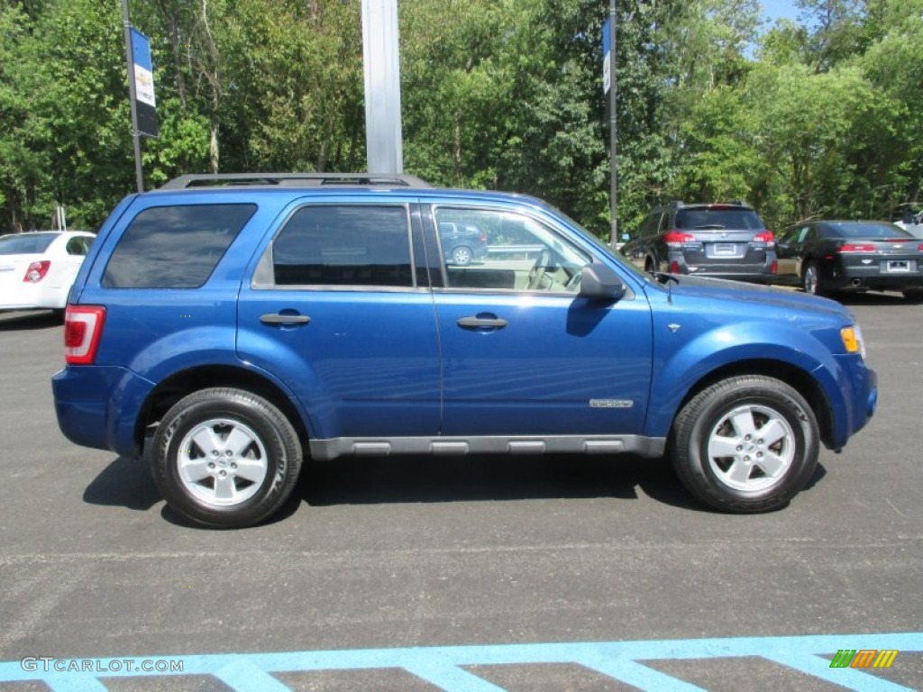 2008 Escape XLT V6 4WD - Vista Blue Metallic / Camel photo #11