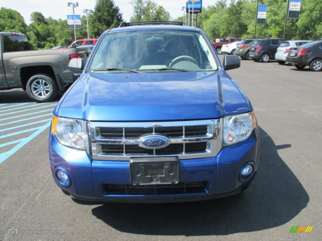 2008 Escape XLT V6 4WD - Vista Blue Metallic / Camel photo #14