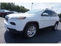 2016 Bright White Jeep Cherokee Limited  photo #3