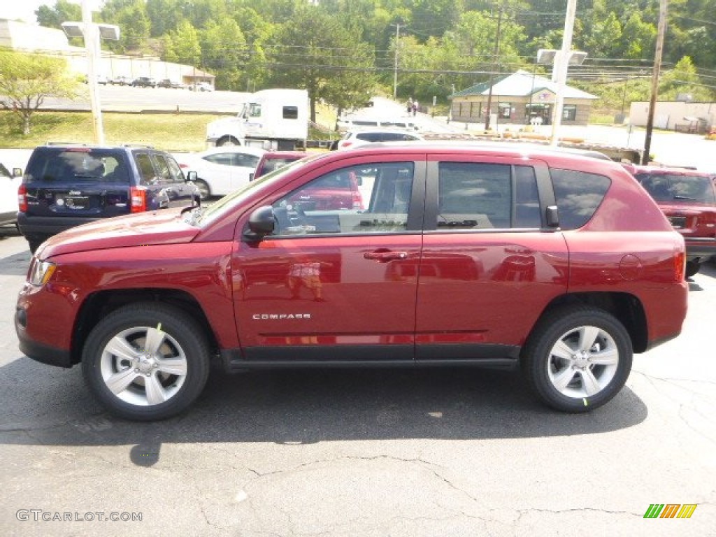 Deep Cherry Red Crystal Pearl 2016 Jeep Compass Sport 4x4 Exterior Photo #106395158