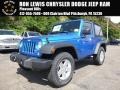 2015 Hydro Blue Pearl Jeep Wrangler Sport 4x4  photo #1