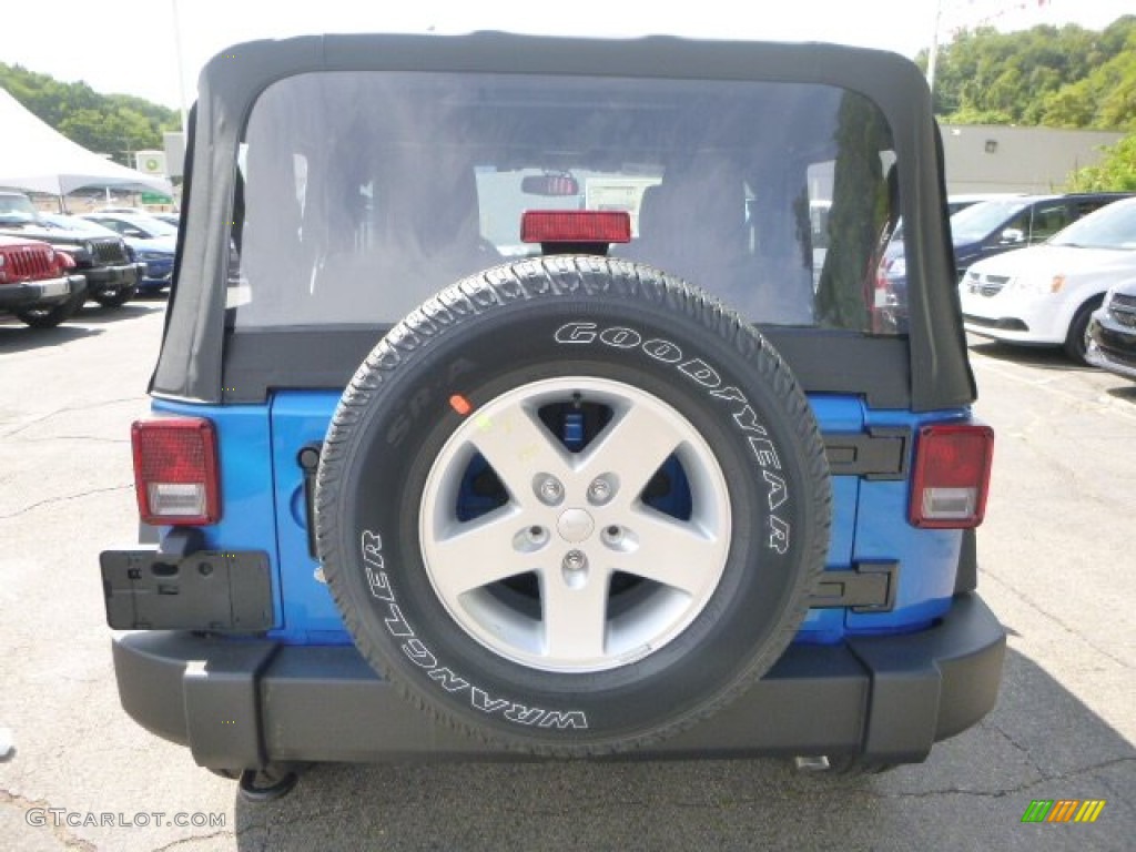 2015 Wrangler Sport 4x4 - Hydro Blue Pearl / Black photo #5