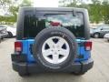 2015 Hydro Blue Pearl Jeep Wrangler Sport 4x4  photo #4