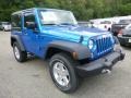 2015 Hydro Blue Pearl Jeep Wrangler Sport 4x4  photo #9