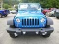 2015 Hydro Blue Pearl Jeep Wrangler Sport 4x4  photo #10