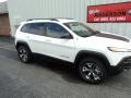 2016 Bright White Jeep Cherokee Trailhawk 4x4  photo #2