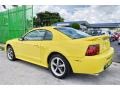 2002 Zinc Yellow Ford Mustang V6 Coupe  photo #44