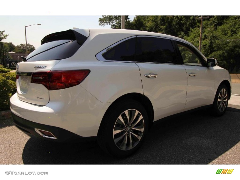 2016 MDX SH-AWD Technology - White Diamond Pearl / Parchment photo #6