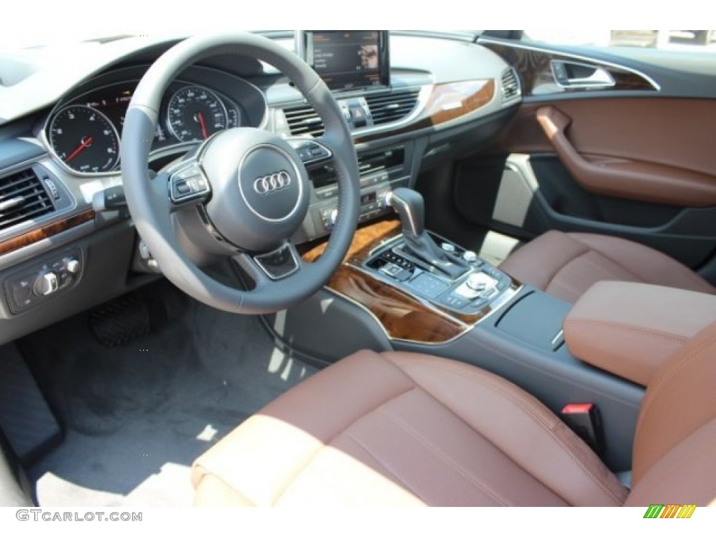 Nougat Brown Interior 2016 Audi A6 3.0 TDI Prestige quattro Photo #106402734