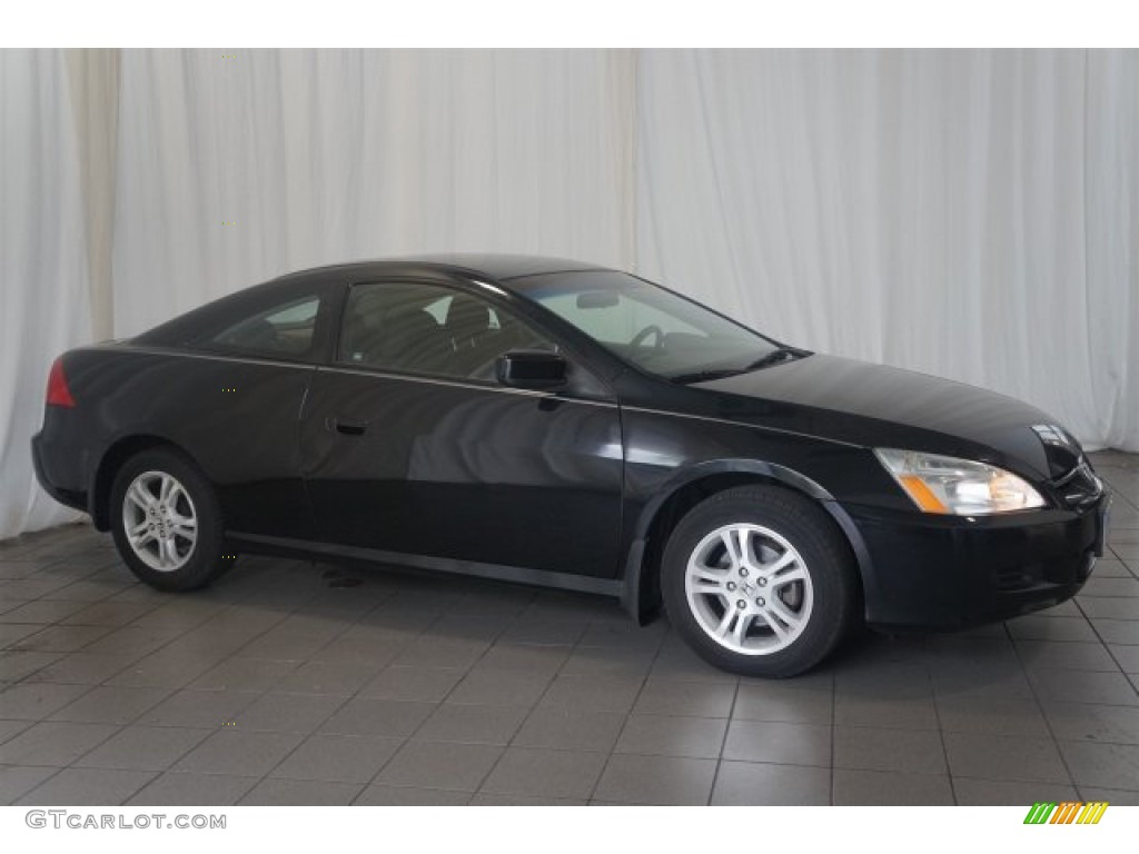 Nighthawk Black Pearl 2007 Honda Accord LX Coupe Exterior Photo #106406868