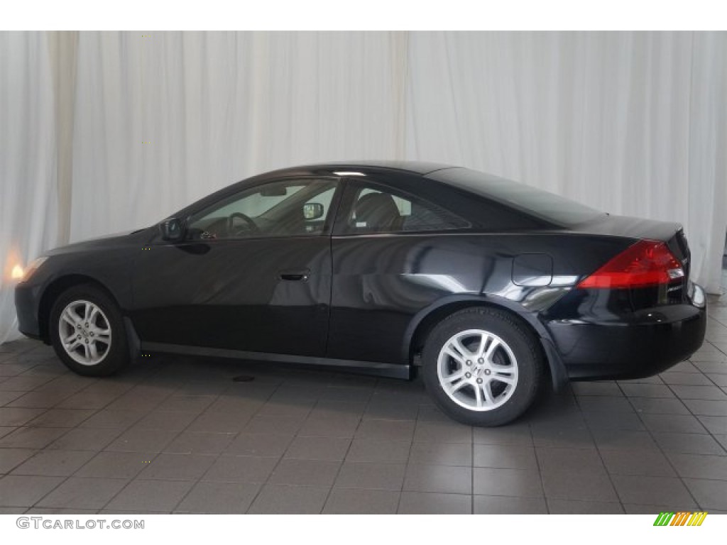 2007 Accord LX Coupe - Nighthawk Black Pearl / Black photo #8