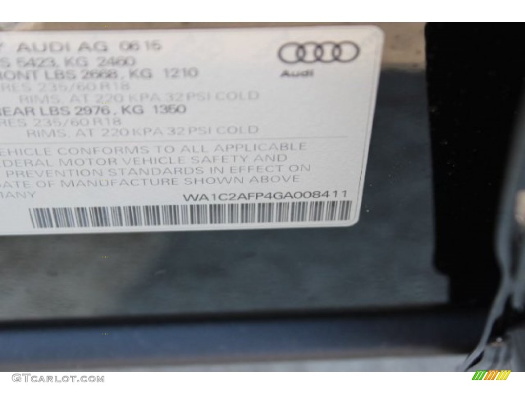 2016 Q5 2.0 TFSI Premium quattro - Brilliant Black / Black photo #39