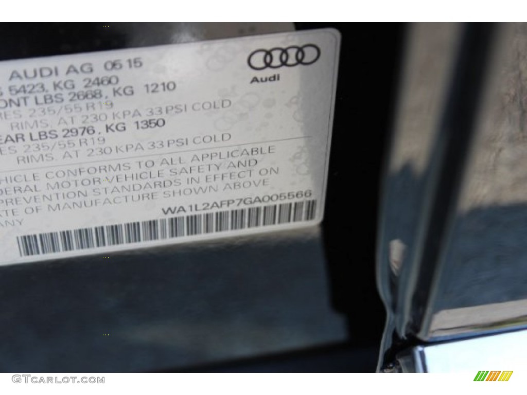 2016 Q5 2.0 TFSI Premium quattro - Mythos Black Metallic / Chestnut Brown photo #44