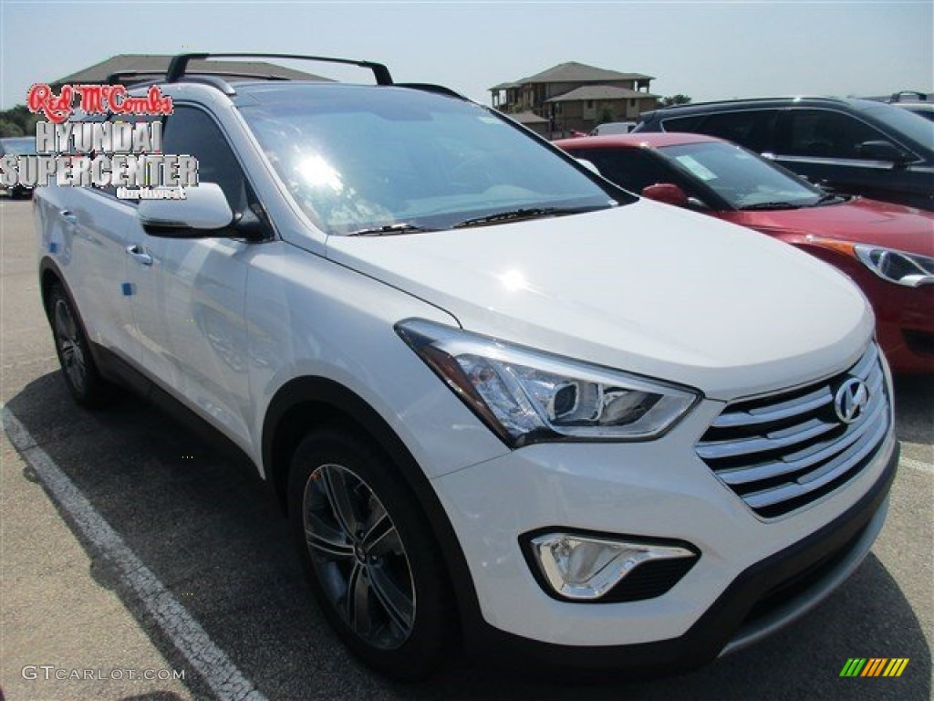 2016 Santa Fe Limited AWD - Monaco White / Beige photo #1