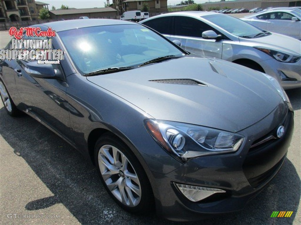 2015 Genesis Coupe 3.8 - Empire State Gray / Black photo #1