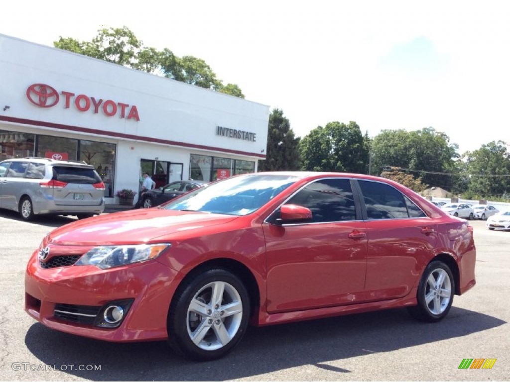 2012 Camry SE - Barcelona Red Metallic / Black/Ash photo #1