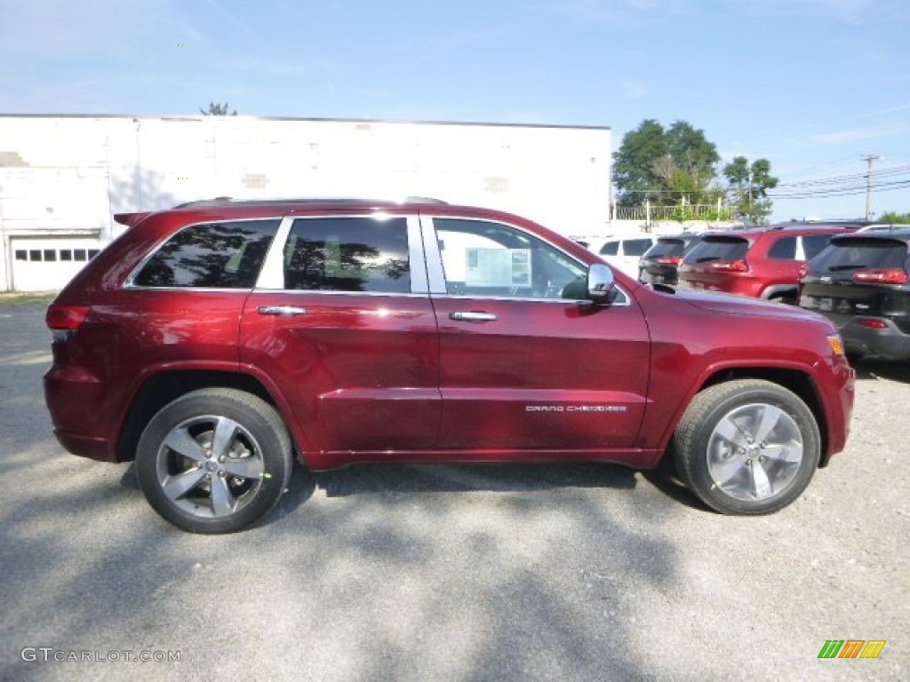 2015 Grand Cherokee Overland 4x4 - Deep Cherry Red Crystal Pearl / Black photo #9