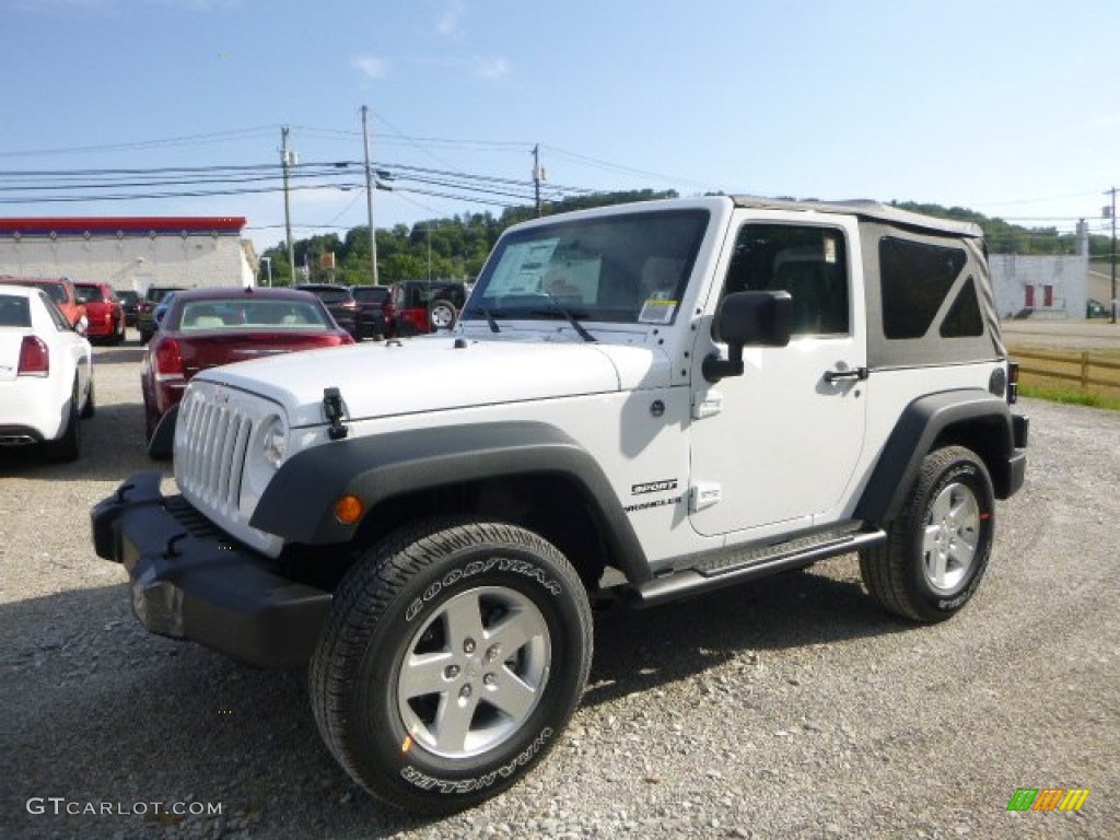 Bright White Jeep Wrangler