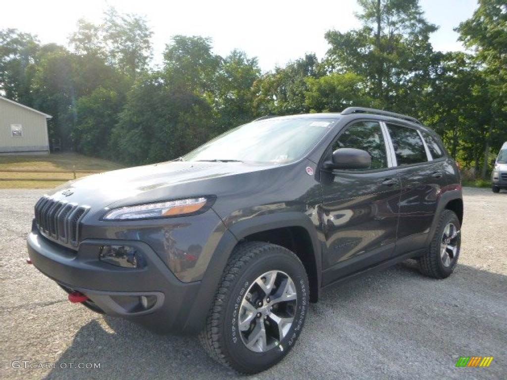 Granite Crystal Metallic 2016 Jeep Cherokee Trailhawk 4x4 Exterior Photo #106419747