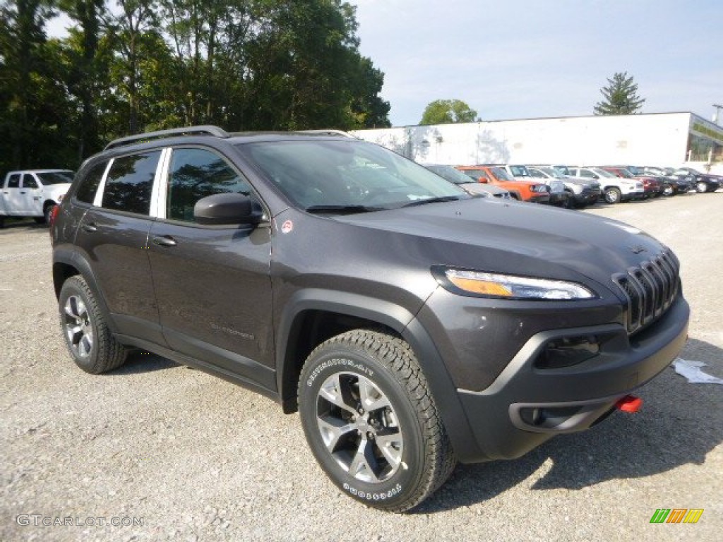 Granite Crystal Metallic 2016 Jeep Cherokee Trailhawk 4x4 Exterior Photo #106419771