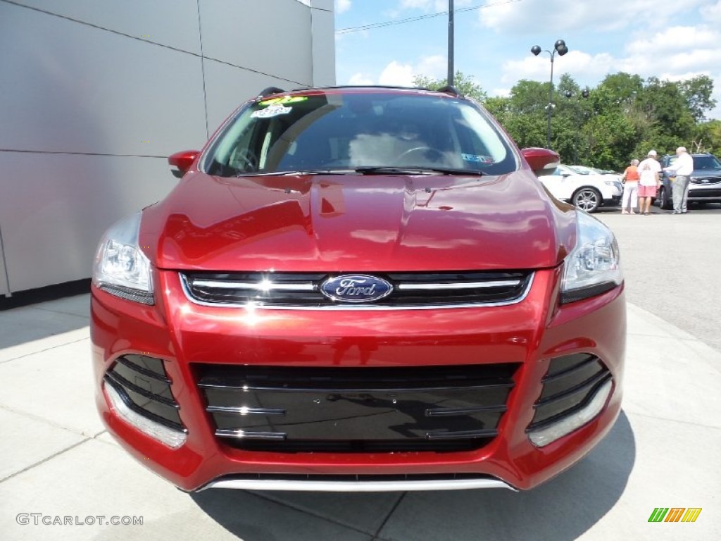 2013 Escape SEL 1.6L EcoBoost 4WD - Ruby Red Metallic / Charcoal Black photo #2