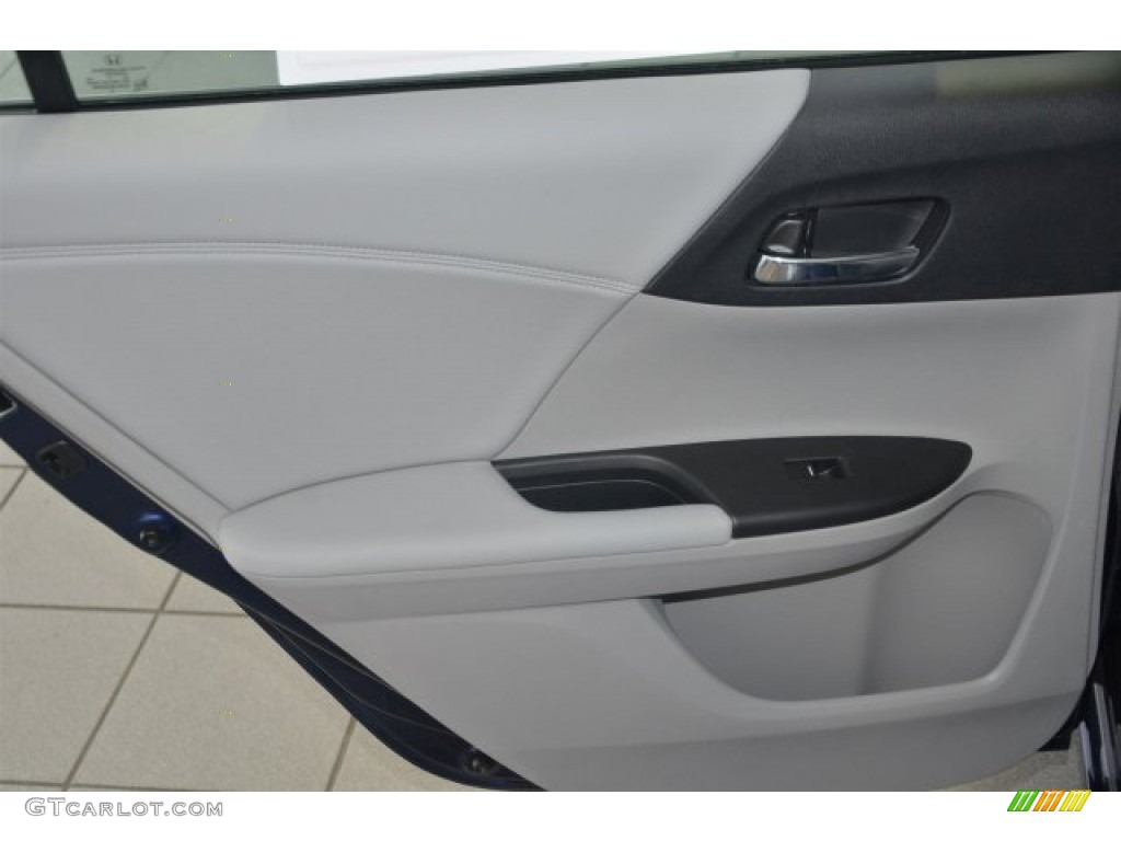 2015 Accord EX-L Sedan - Obsidian Blue Pearl / Gray photo #21