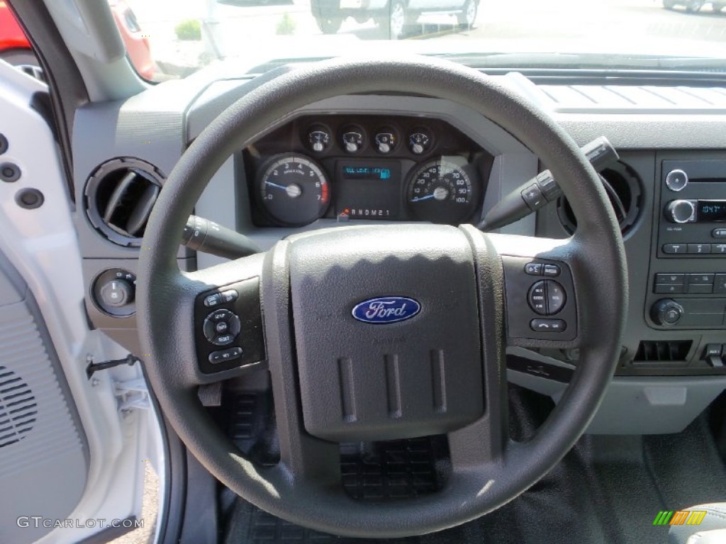 2016 Ford F250 Super Duty XL Super Cab 4x4 Steel Steering Wheel Photo #106424066