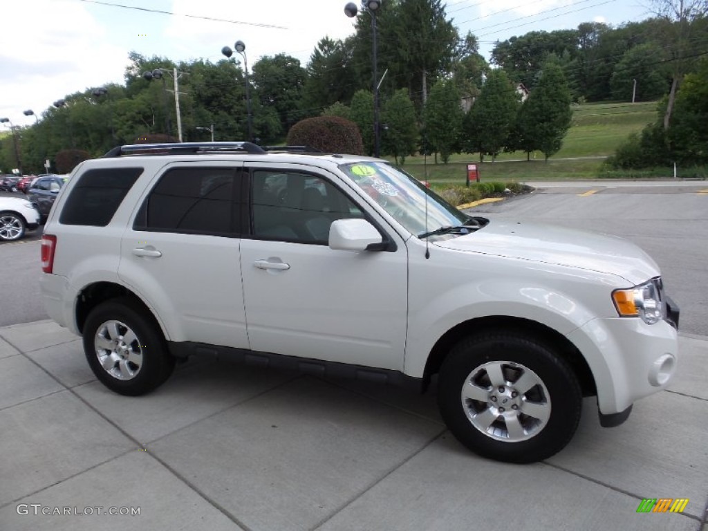2012 Escape Limited V6 4WD - White Suede / Charcoal Black photo #4