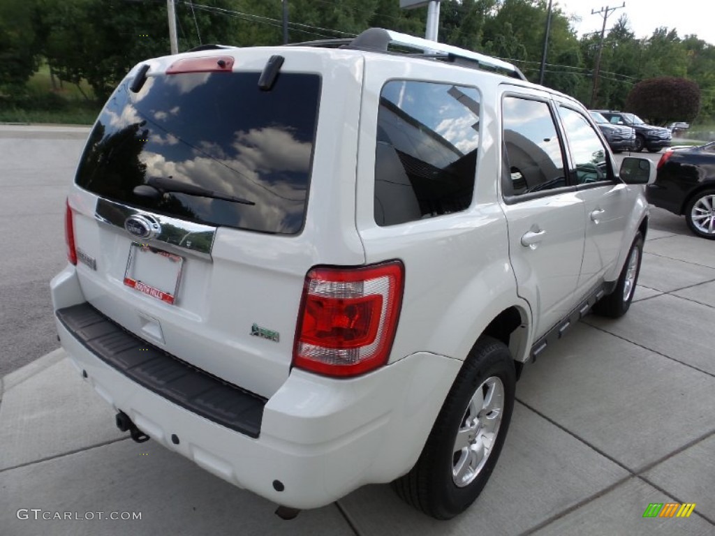 2012 Escape Limited V6 4WD - White Suede / Charcoal Black photo #9