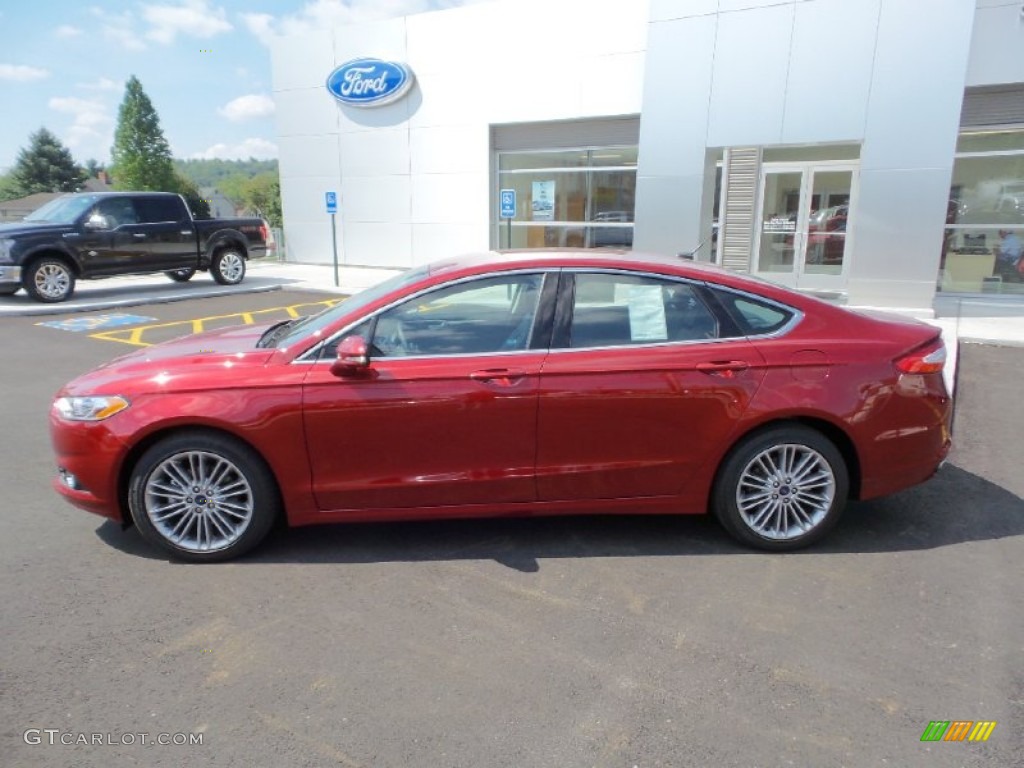 2016 Fusion SE AWD - Ruby Red Metallic / Charcoal Black photo #9