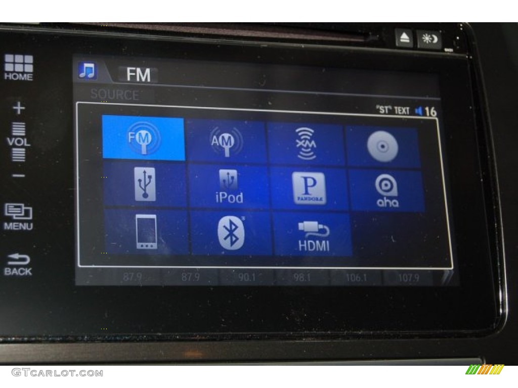 2015 Civic EX-L Sedan - Dyno Blue Pearl / Gray photo #16