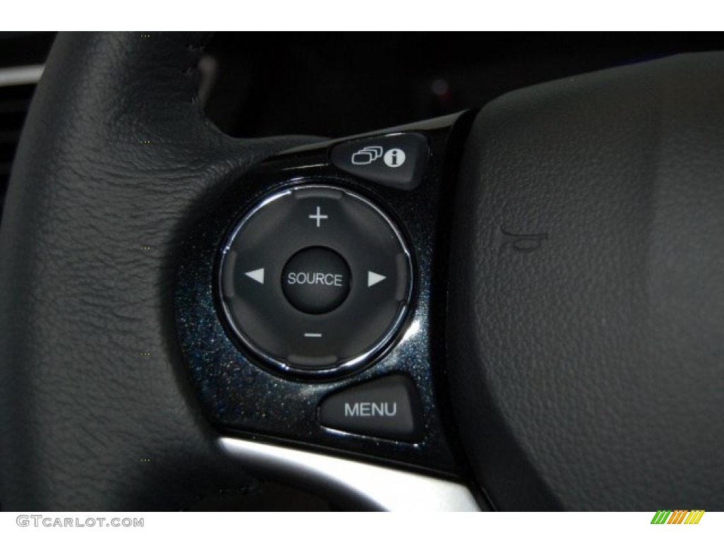 2015 Civic EX-L Sedan - Dyno Blue Pearl / Gray photo #20