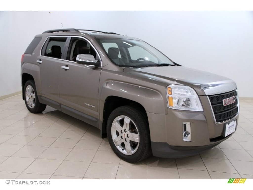2012 Terrain SLT AWD - Mocha Steel Metallic / Brownstone photo #1