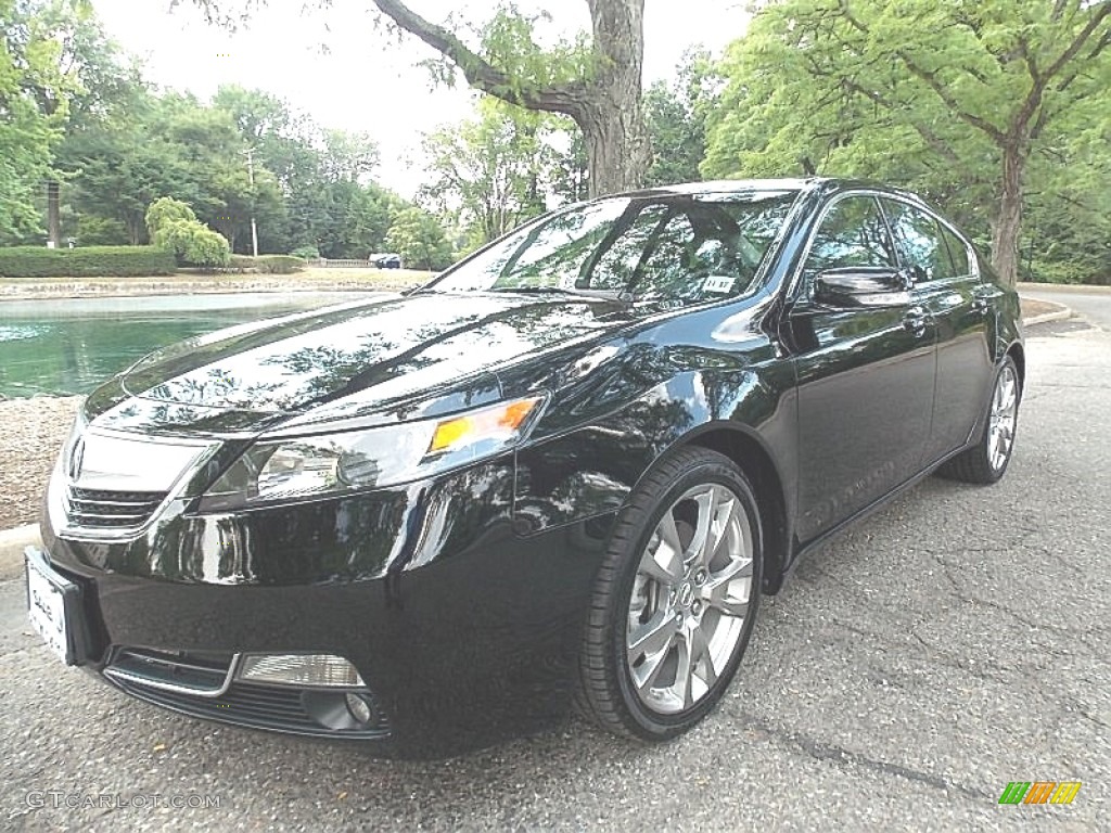 2013 TL SH-AWD Advance - Crystal Black Pearl / Ebony photo #1